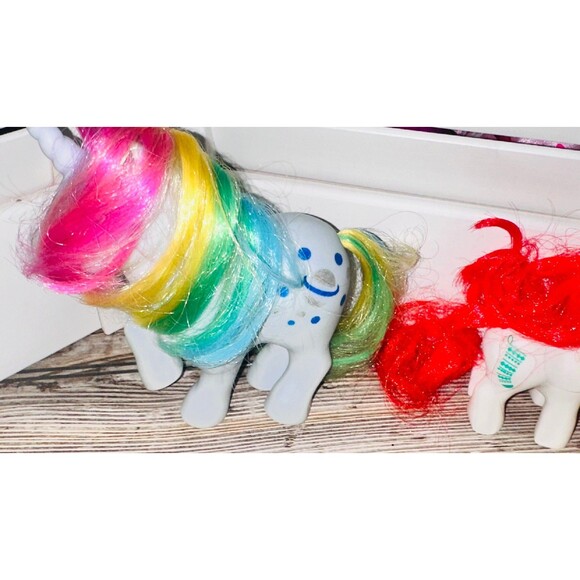 Vintage My LIttle Pony Lot Moonstone Baby Christmas Stocking Baby With Diaper - Picture 2 of 4